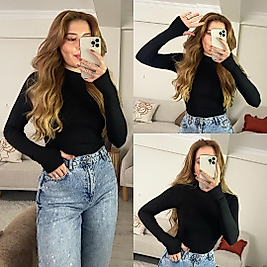 Oys Parmak Geçmeli Siyah Body