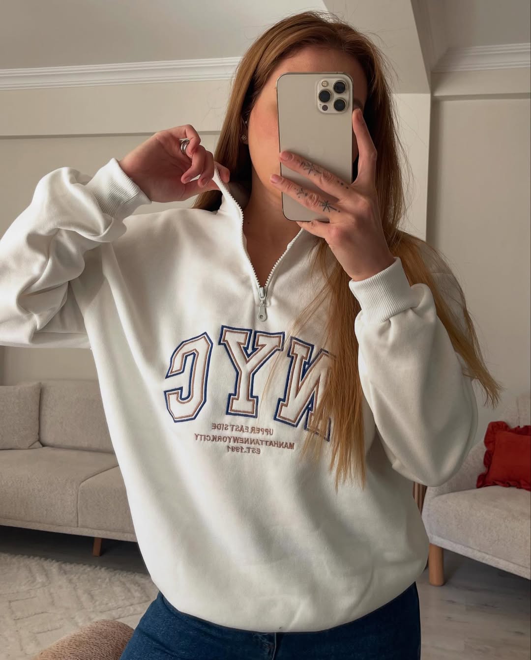 NYC BEYAZ SWEAT