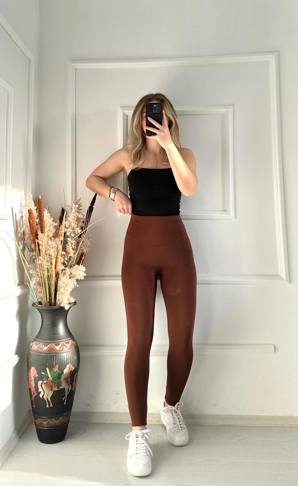 Oysh Toparlayıcı Şardonlu Acı Kahve Tayt