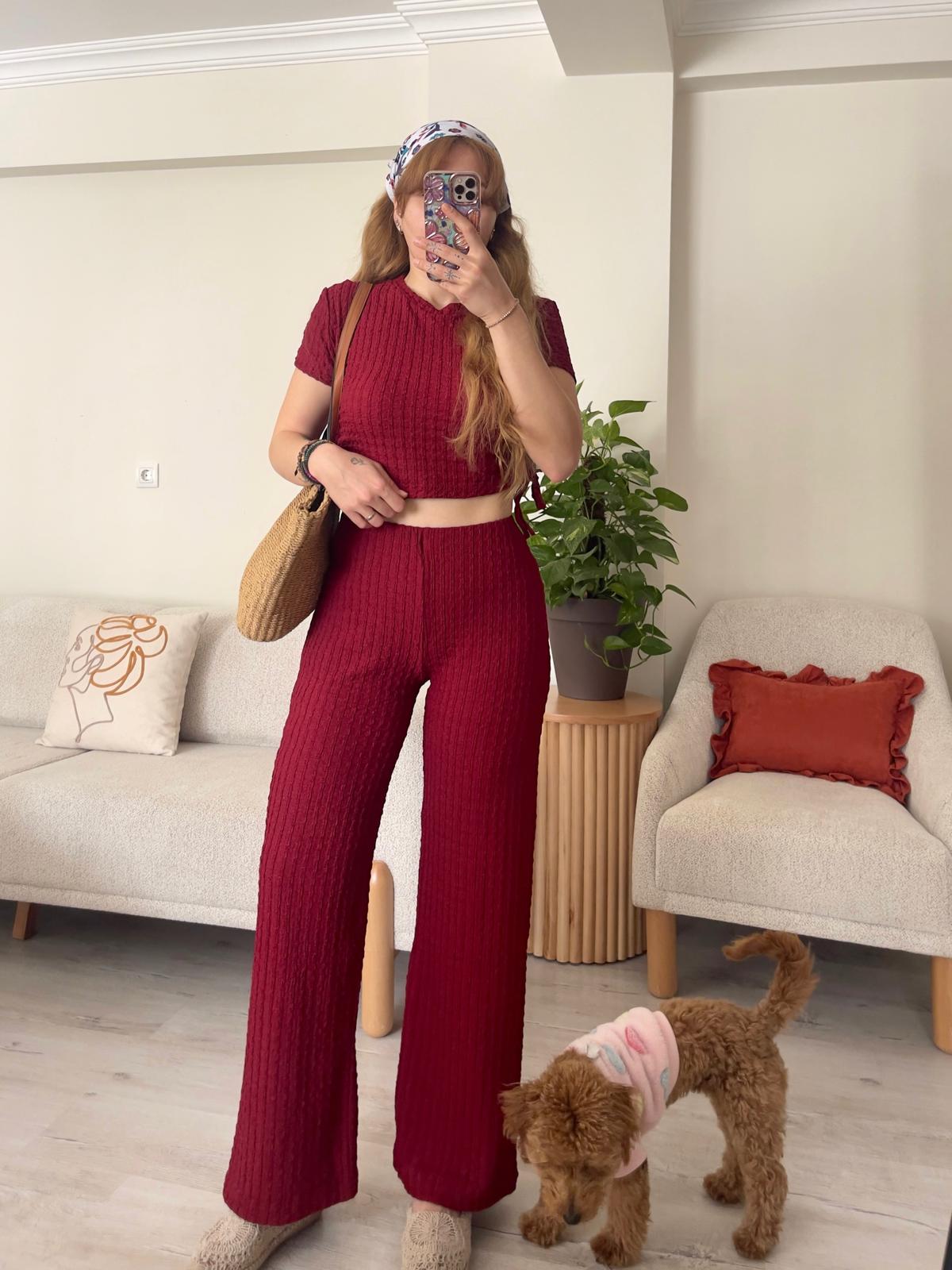 Bordo Alt Üst Takım - 102